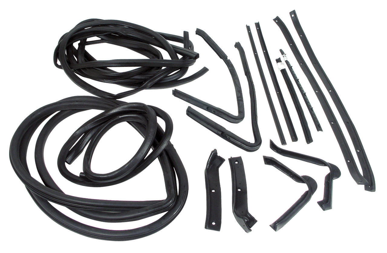 1964-1967 Corvette Weatherstrip Kit - Body Coupe 16Pc - CA-X2206-Corvette-Store-Online