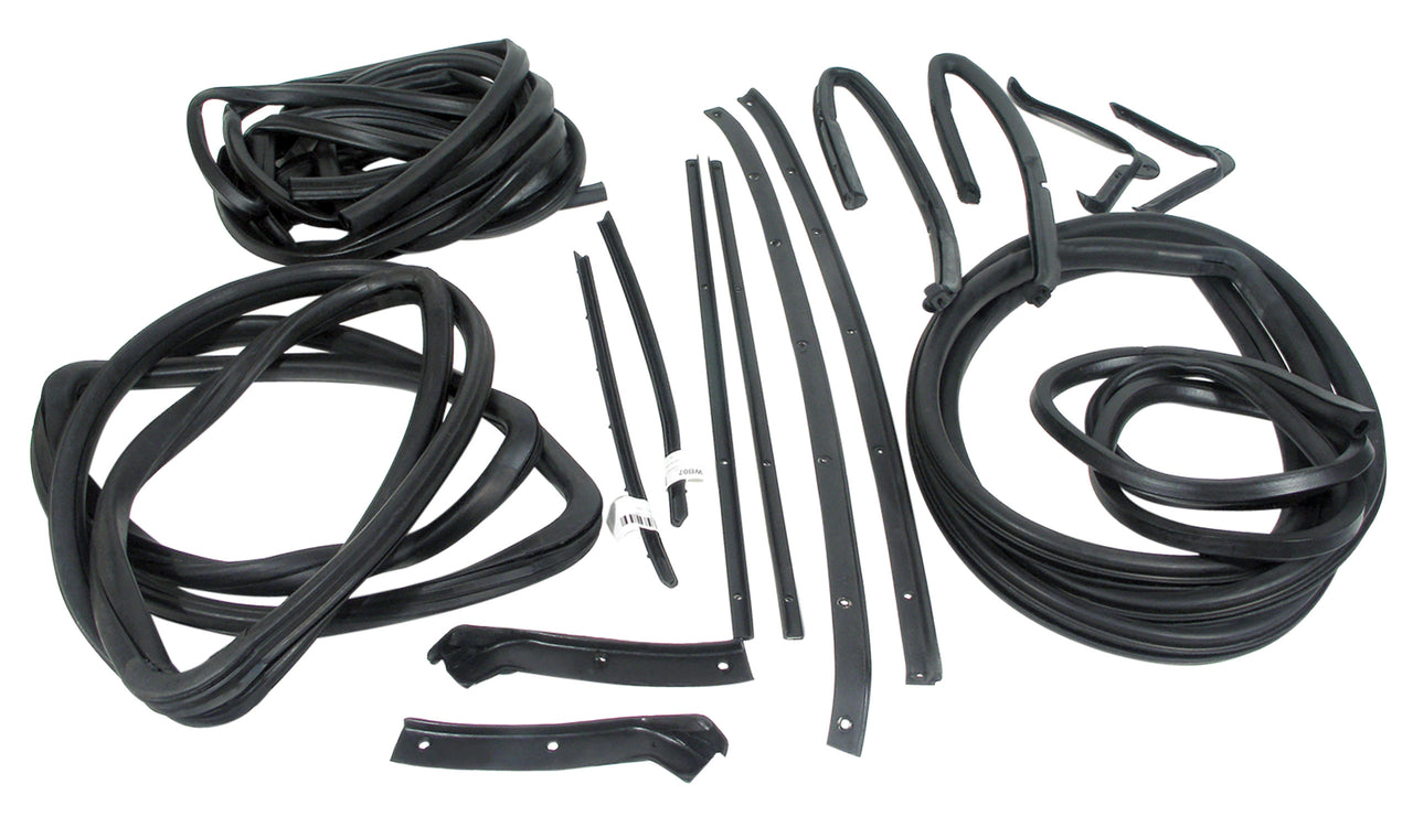 1963-1963 Corvette Weatherstrip Kit - Body Coupe 18Pc - CA-X2207-Corvette-Store-Online