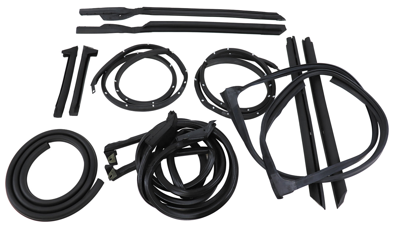 1969-1969 Corvette Weatherstrip Kit - Body Coupe 10Pc (69L) - CA-X2307-Corvette-Store-Online