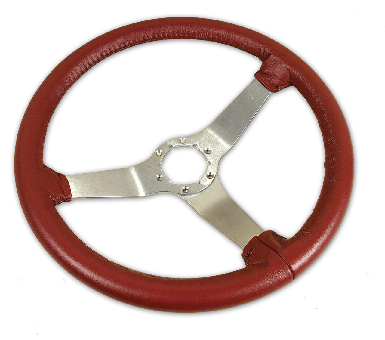 1978-1978 Corvette Reproduction Steering Wheel - Saffron Leather W/Satin Spokes - CA-X23733-Corvette-Store-Online