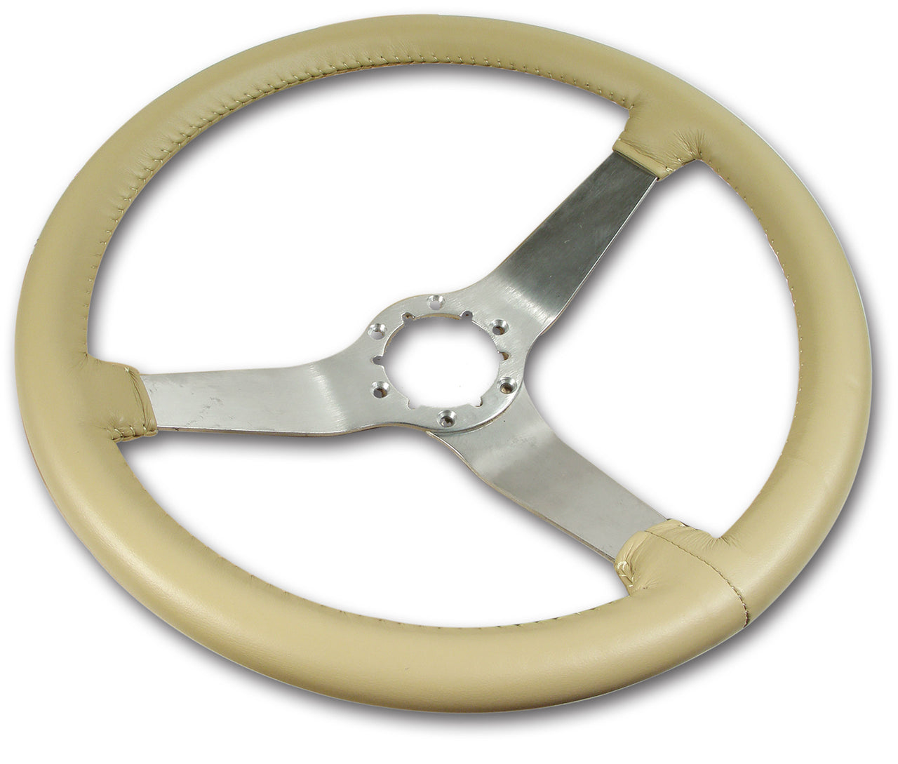 1978-1979 Corvette Reproduction Steering Wheel - Doeskin Leather W/Satin Spokes - CA-X23750-Corvette-Store-Online