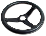 1982-1982 Corvette Reproduction Steering Wheel - Charcoal Leather W/Black Spokes - CA-X23921-Corvette-Store-Online