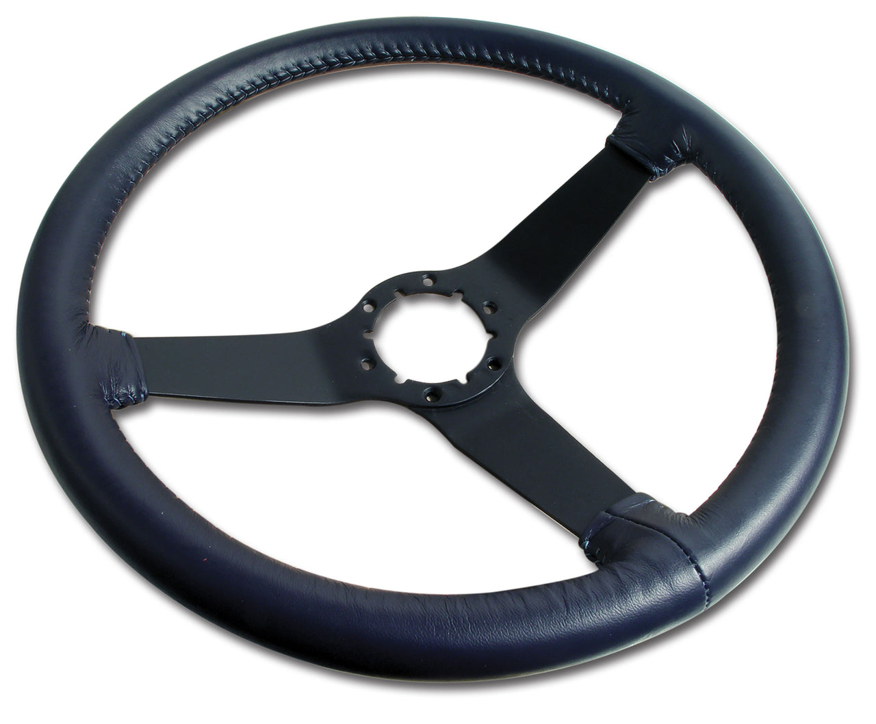 1980-1981 Corvette Reproduction Steering Wheel - Dark Blue Leather W/Black Spokes - CA-X23948-Corvette-Store-Online