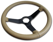 1981-1982 Corvette Reproduction Steering Wheel - Camel Leather W/Black Spokes - CA-X23958-Corvette-Store-Online
