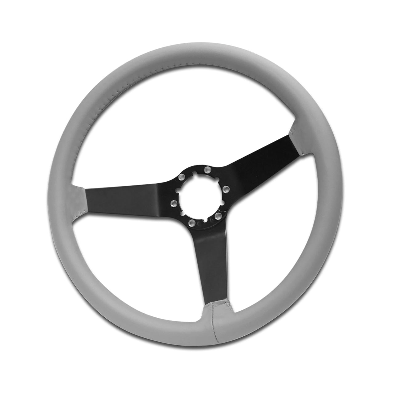 1981-1981 Corvette Reproduction Steering Wheel - Silver Leather W/Black Spokes - CA-X23964-Corvette-Store-Online