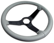 1982-1982 Corvette Reproduction Steering Wheel - Gray Leather W/Black Spokes - CA-X23968-Corvette-Store-Online