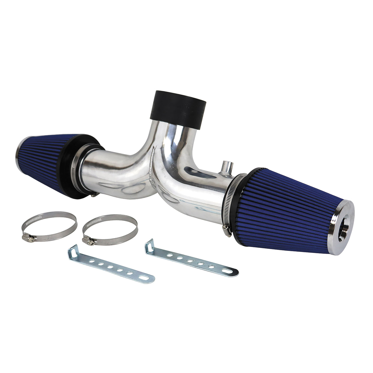 1997-2000 Corvette Polished Aluminum Dual Air Intake W/Filters - CA-X2437-Corvette-Store-Online