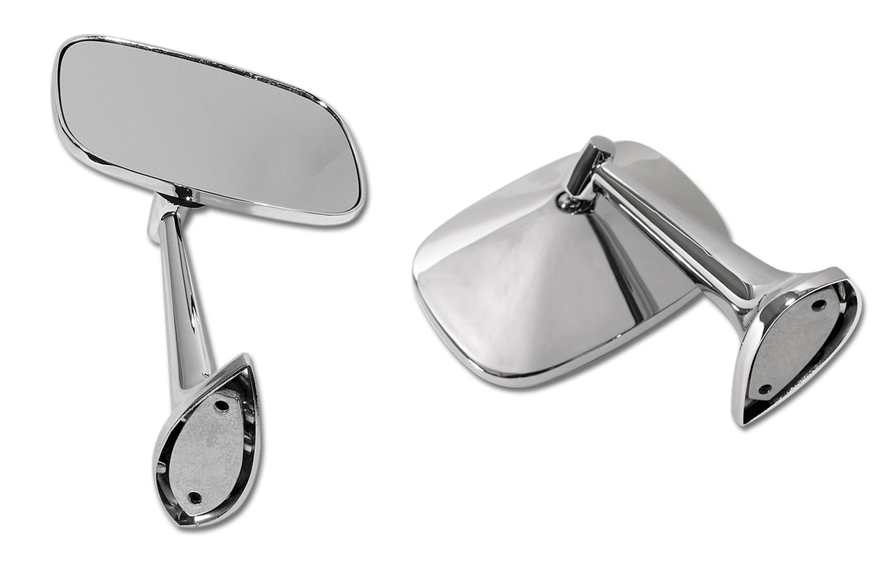 1968-1974 Corvette Outside Mirrors W/Mounting Kits - CA-X2591-Corvette-Store-Online