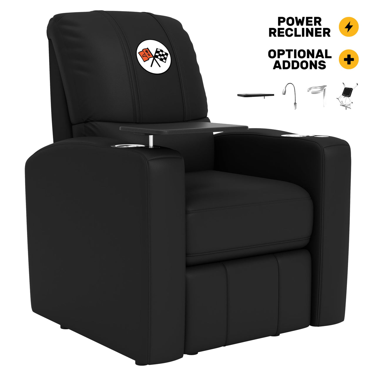 Stealth Power Plus Recliner with Corvette C2 Logo