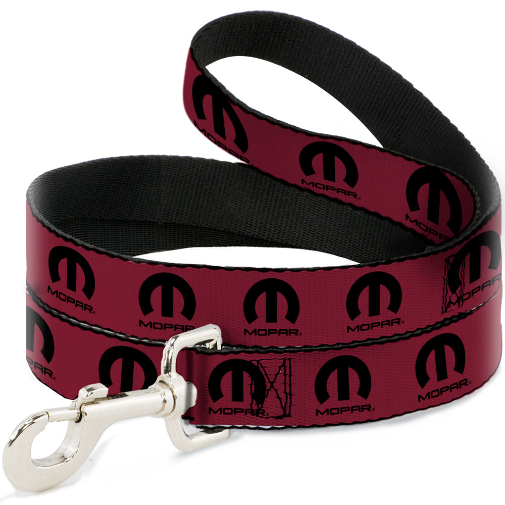 Mopar Logo Fuchsia & Black Dog Leash