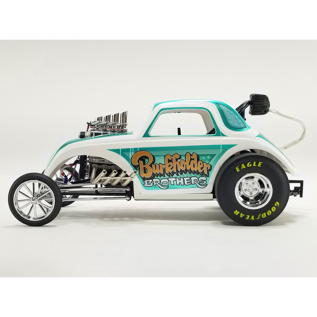 Altered Dragster White and Green "Burkholder Brothers" Limited Edition 1/18 Diecast Model Car