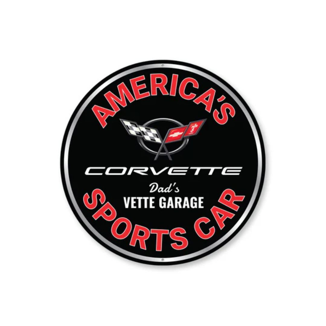 Americas Sports Car Corvette Garage Sign