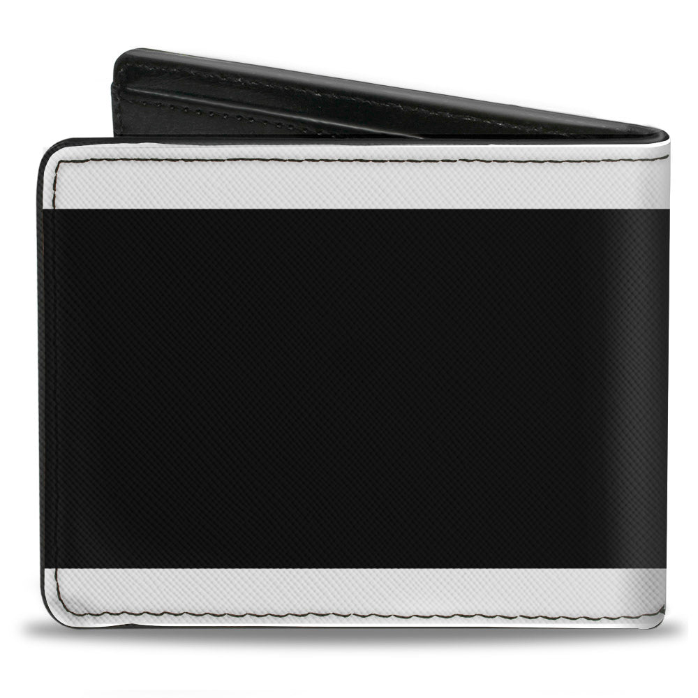 Shelby Cobra Racing Stripes White & Black Bi-Fold Wallet