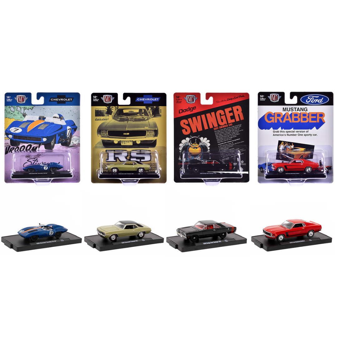 "Auto-Drivers" Set of 4 pieces in Blister Packs Release 111 Limited Edition 1/64 Diecast Model Cars