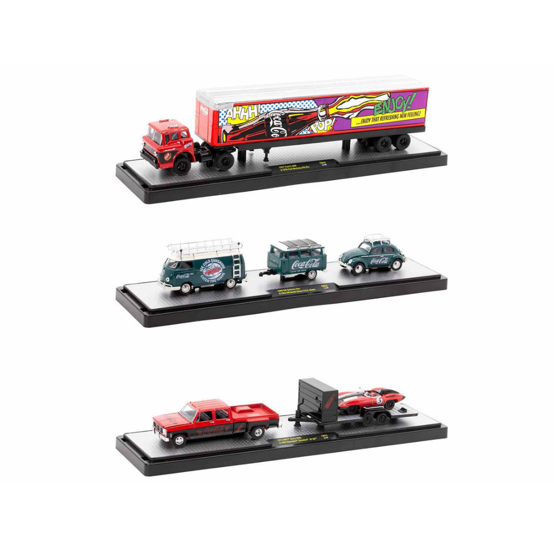 Auto Haulers "Coca-Cola" Set of 3 pieces Release 32 Limited Edition 1/64 Diecast Models