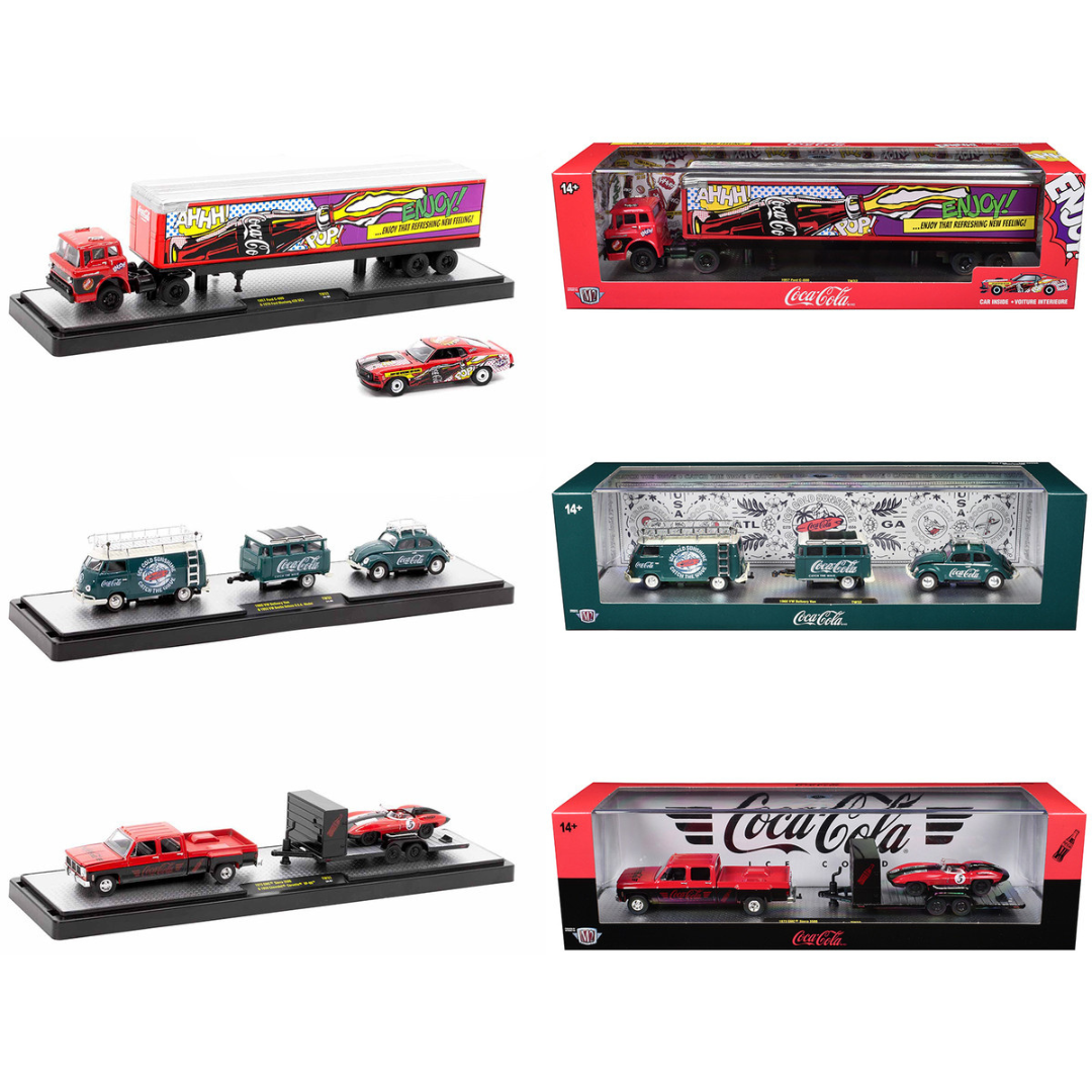 Auto Haulers "Coca-Cola" Set of 3 pieces Release 32 Limited Edition 1/64 Diecast Models