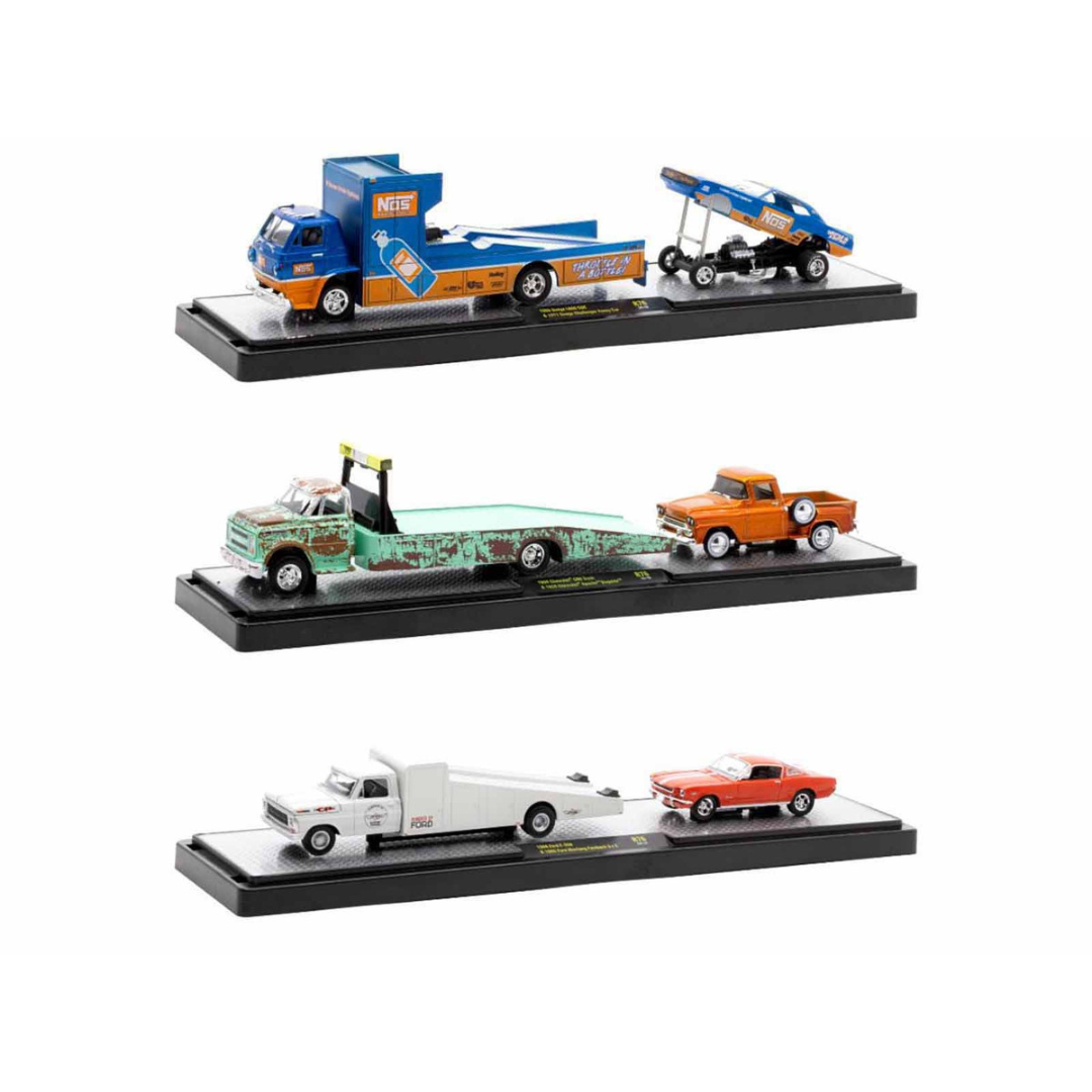 Auto Haulers Set of 3 Trucks Release 76 Limited Edition 1/64 Diecast