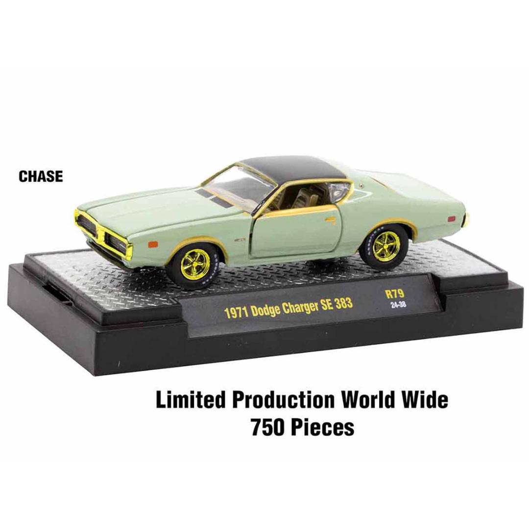 "Auto Meets" Set of 6 Cars IN DISPLAY CASES Release 79 Limited Edition 1/64 Diecast Model Cars