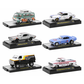 "Auto-Thentics" 6 Piece Set Release 74 Limited Edition 1/64 Diecast Model Cars by M2 Machines