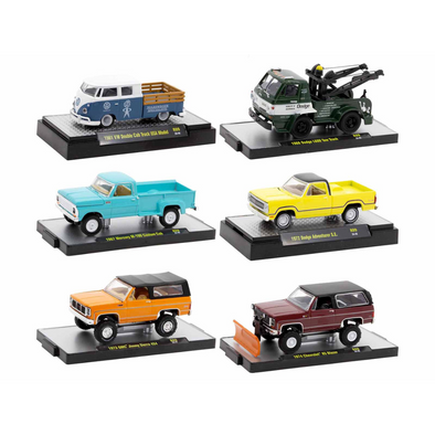 "Auto-Thentics" 6 piece Set Release 89 IN DISPLAY CASES Limited Edition 1/64 Diecast Model Cars