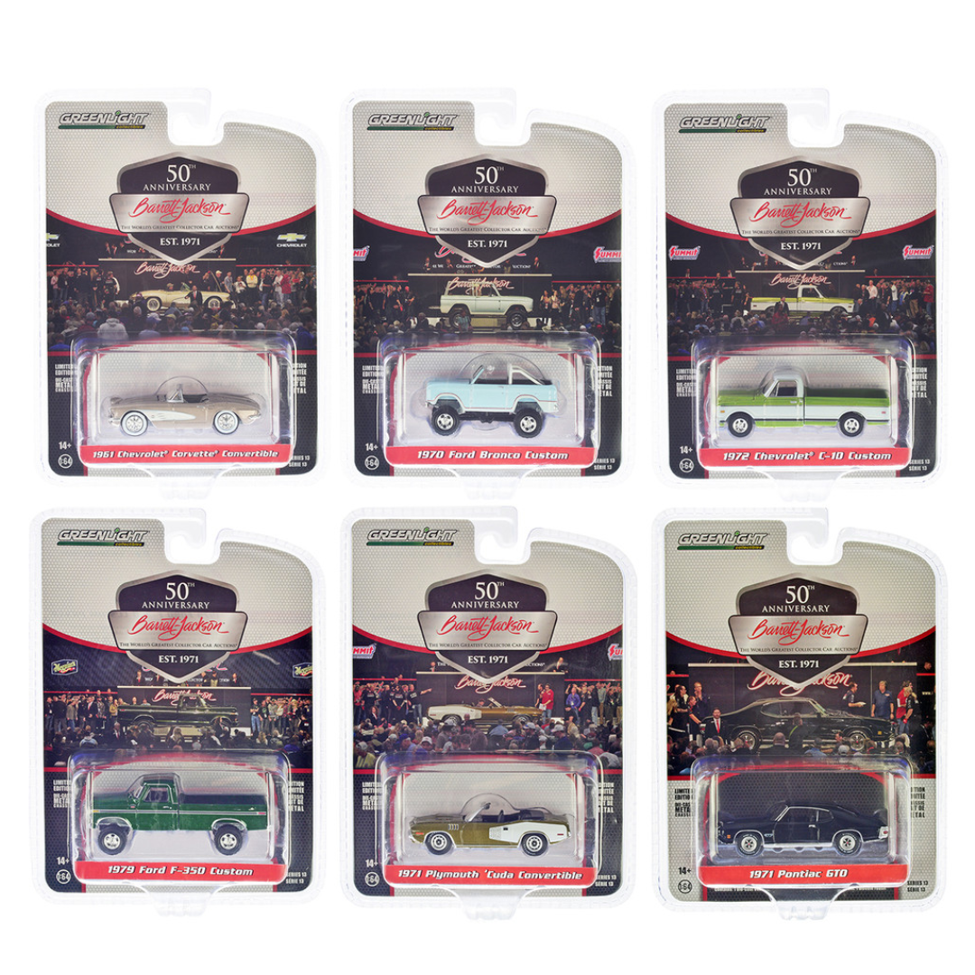 barrett-jackson-scottsdale-edition-set-of-6-cars-series-13-1-64-diecast-model-cars-by-greenlight-37300set-classic-auto-store-online