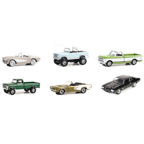 Barrett Jackson "Scottsdale Edition" Set of 6 Cars Series 13 1/64 Diecast Model Cars by Greenlight