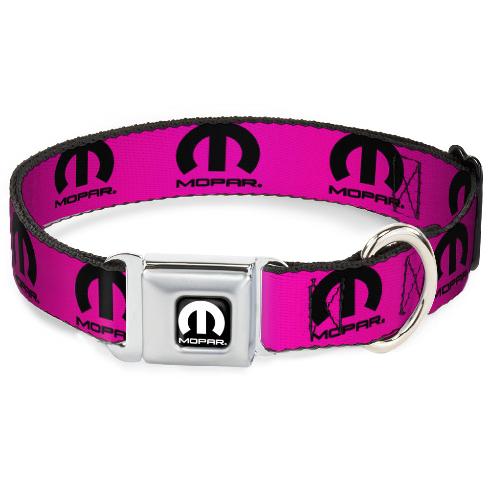 Mopar Logo Hot Pink Seatbelt Buckle Collar