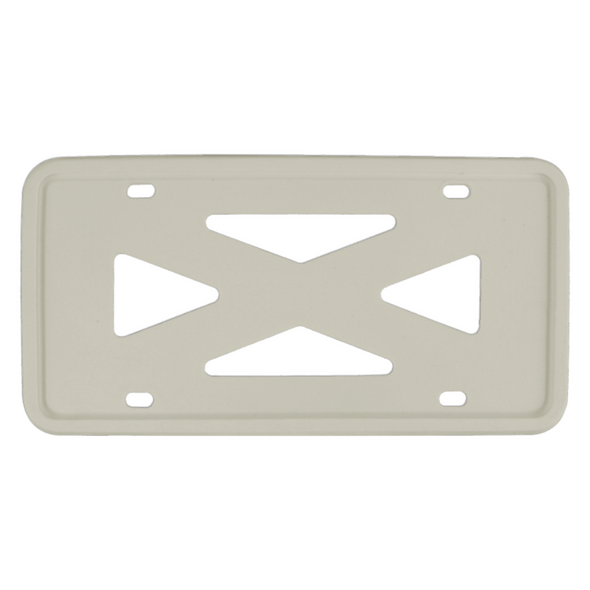 Blank 4-Hole Wide Rail Silicone Frame - Gray