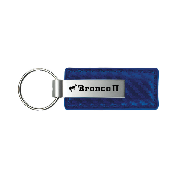 bronco-ii-carbon-fiber-leather-key-fob-blue-45530-classic-auto-store-online
