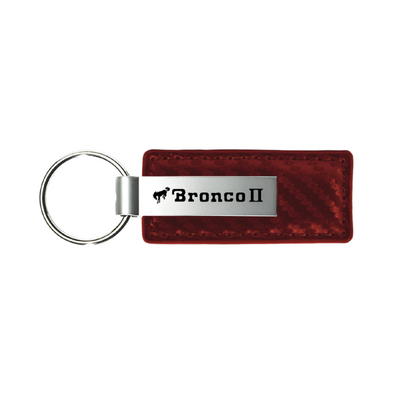 bronco-ii-carbon-fiber-leather-key-fob-burgundy-45533-classic-auto-store-online