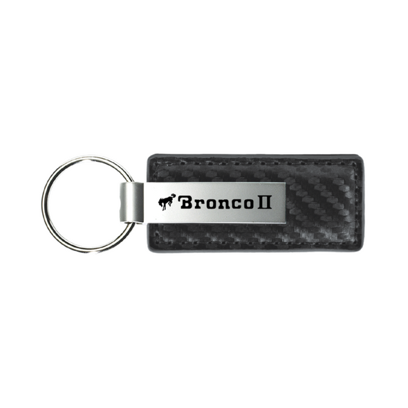 bronco-ii-carbon-fiber-leather-key-fob-gun-metal-45534-classic-auto-store-online