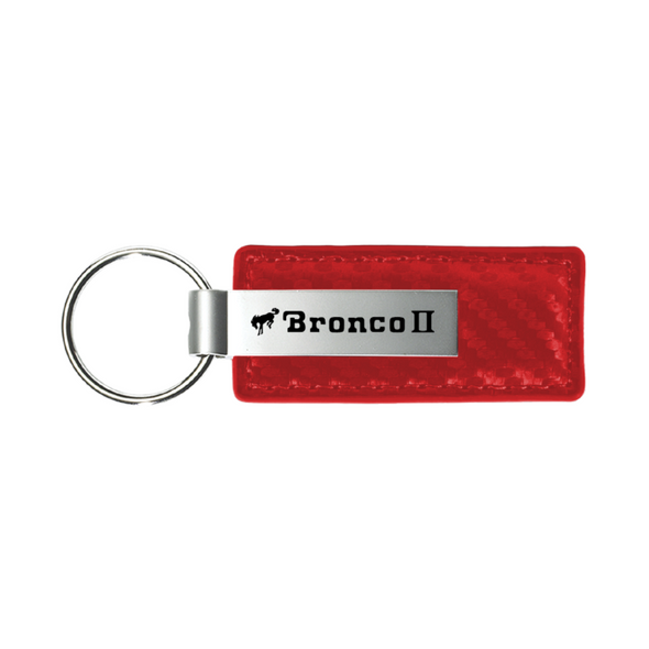 bronco-ii-carbon-fiber-leather-key-fob-red-45529-classic-auto-store-online