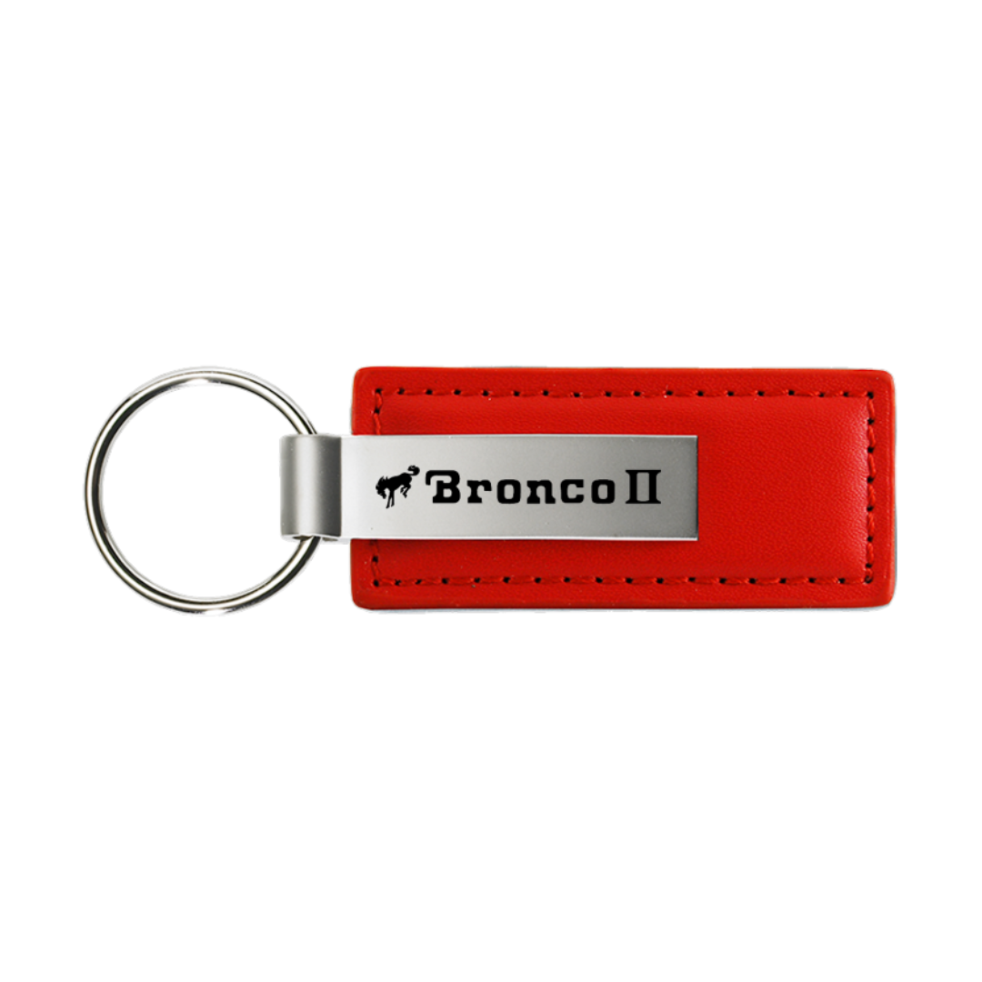 bronco-ii-leather-key-fob-red-45520-classic-auto-store-online