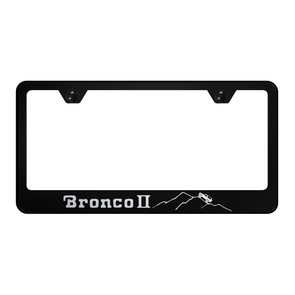 Bronco II Mountain Stainless Frame - Laser Etched Black