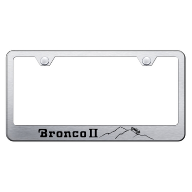 Bronco II Mountain Stainless Frame - Laser Etched Brushed