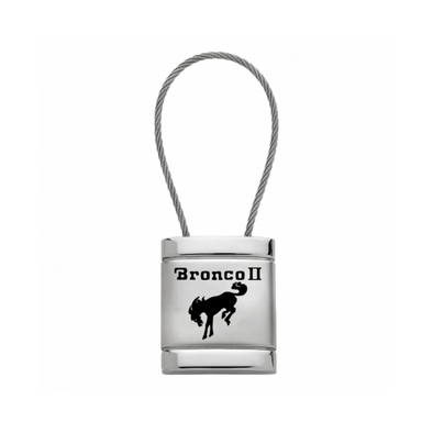 bronco-ii-satin-chrome-cable-key-fob-silver-45539-classic-auto-store-online
