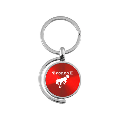 Bronco II Spinner Key Fob in Red