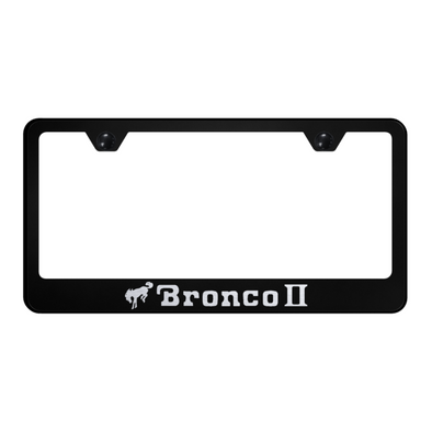 Bronco II Stainless Steel Frame - Laser Etched Black