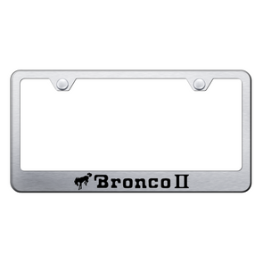 Bronco II Stainless Steel Frame - Laser Etched Brushed