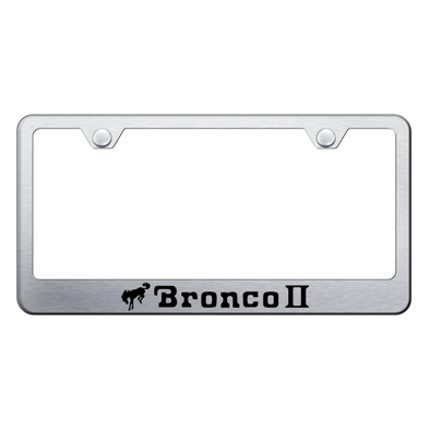 bronco-ii-stainless-steel-frame-laser-etched-brushed-45488-classic-auto-store-online