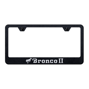 bronco-ii-stainless-steel-frame-laser-etched-rugged-black-45487-classic-auto-store-online