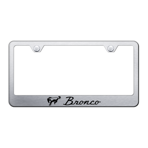 bronco-stainless-steel-frame-laser-etched-brushed-42512-classic-auto-store-online