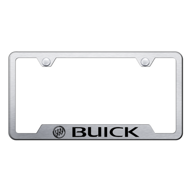 Buick Cut-Out Frame - Laser Etched Brushed