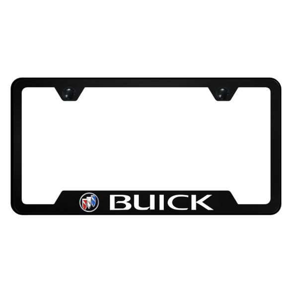 Buick Tri-Color Fill PC Notched Frame - UV Print on Black