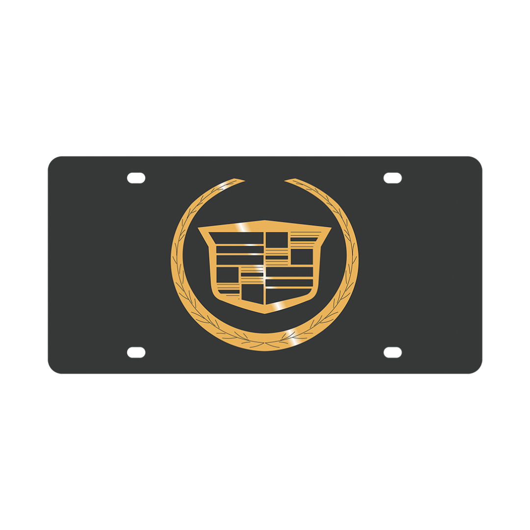 Cadillac Carbon Steel License Plate