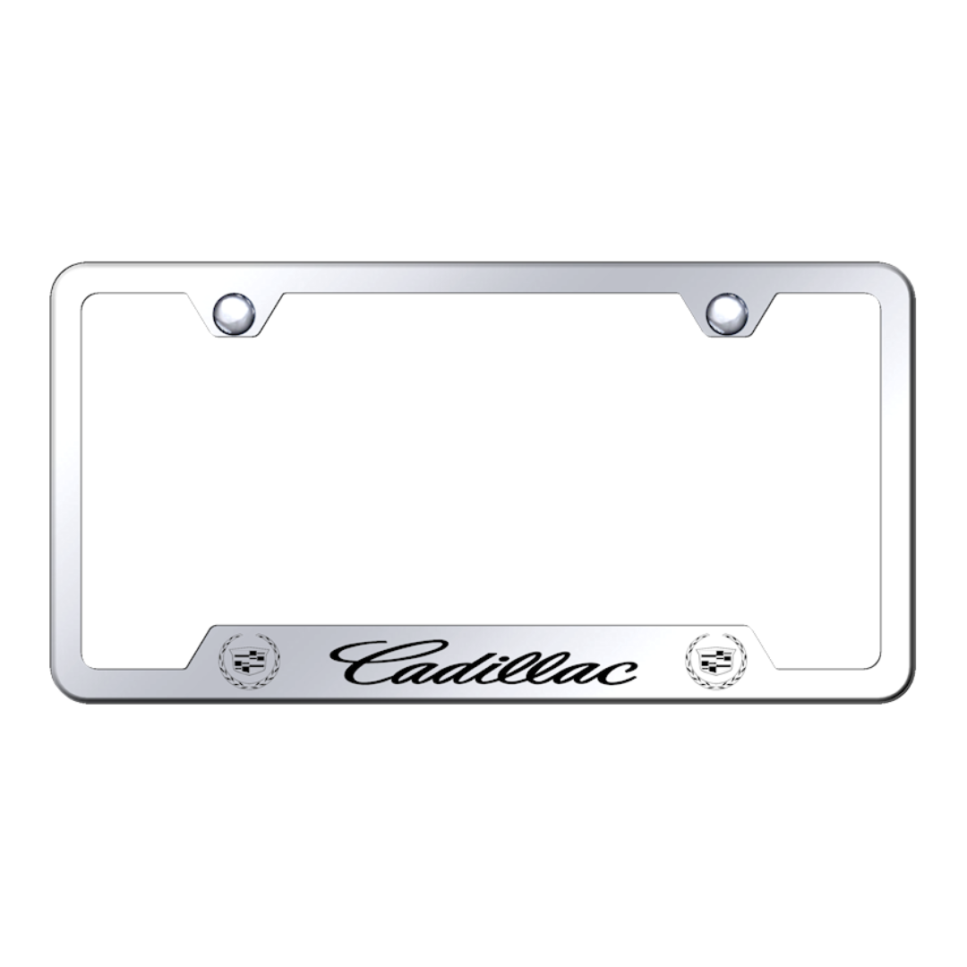 cadillac-cut-out-frame-laser-etched-mirrored-12581