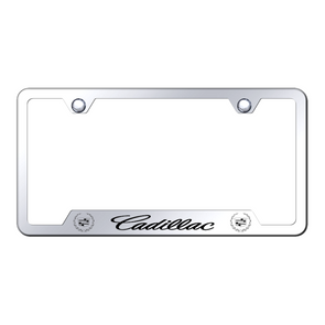 Cadillac Cut-Out Frame - Laser Etched Mirrored
