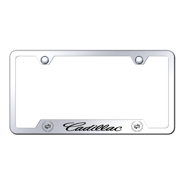 cadillac-cut-out-frame-laser-etched-mirrored-12581