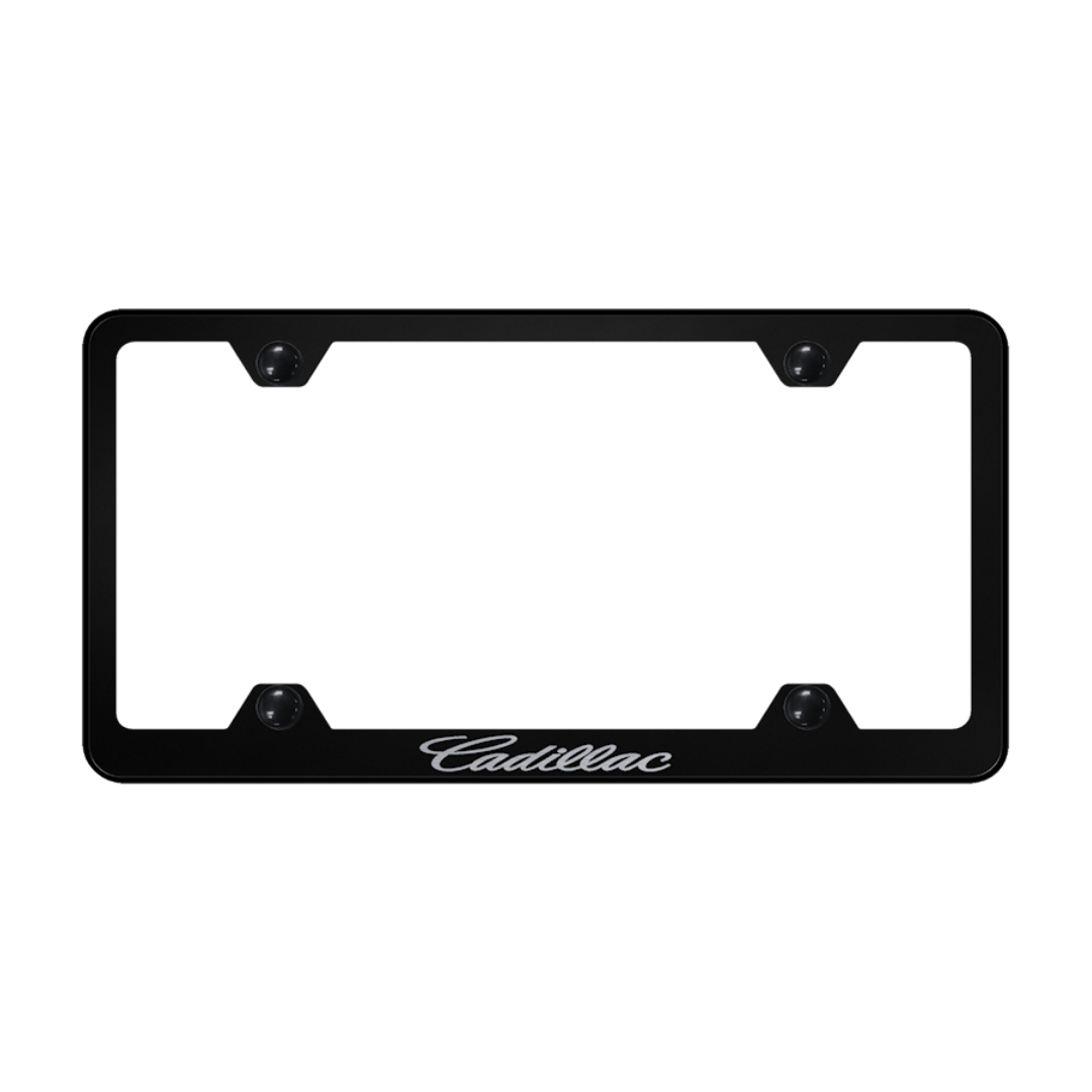 cadillac-name-only-steel-wide-body-frame-etched-black-37494-classic-auto-store-online