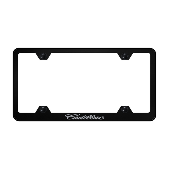 cadillac-name-only-steel-wide-body-frame-etched-black-37494-classic-auto-store-online